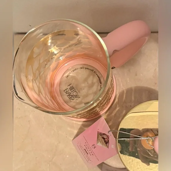 NWTs Paris Hilton French Press Coffee Maker With Heart Shaped Measuring Scoop. - Picture 6 of 12